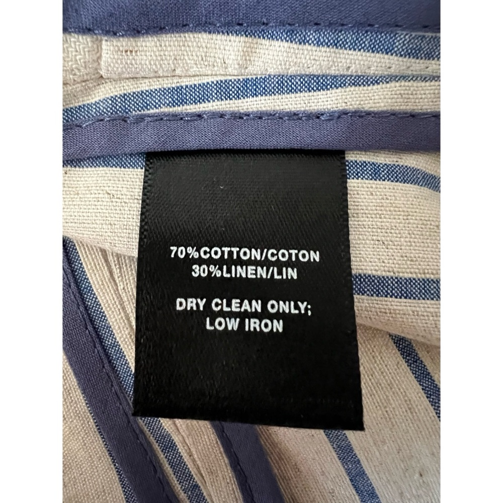 Lafayette 148 Linen Blend Striped Blazer 6 - Picture 10 of 10